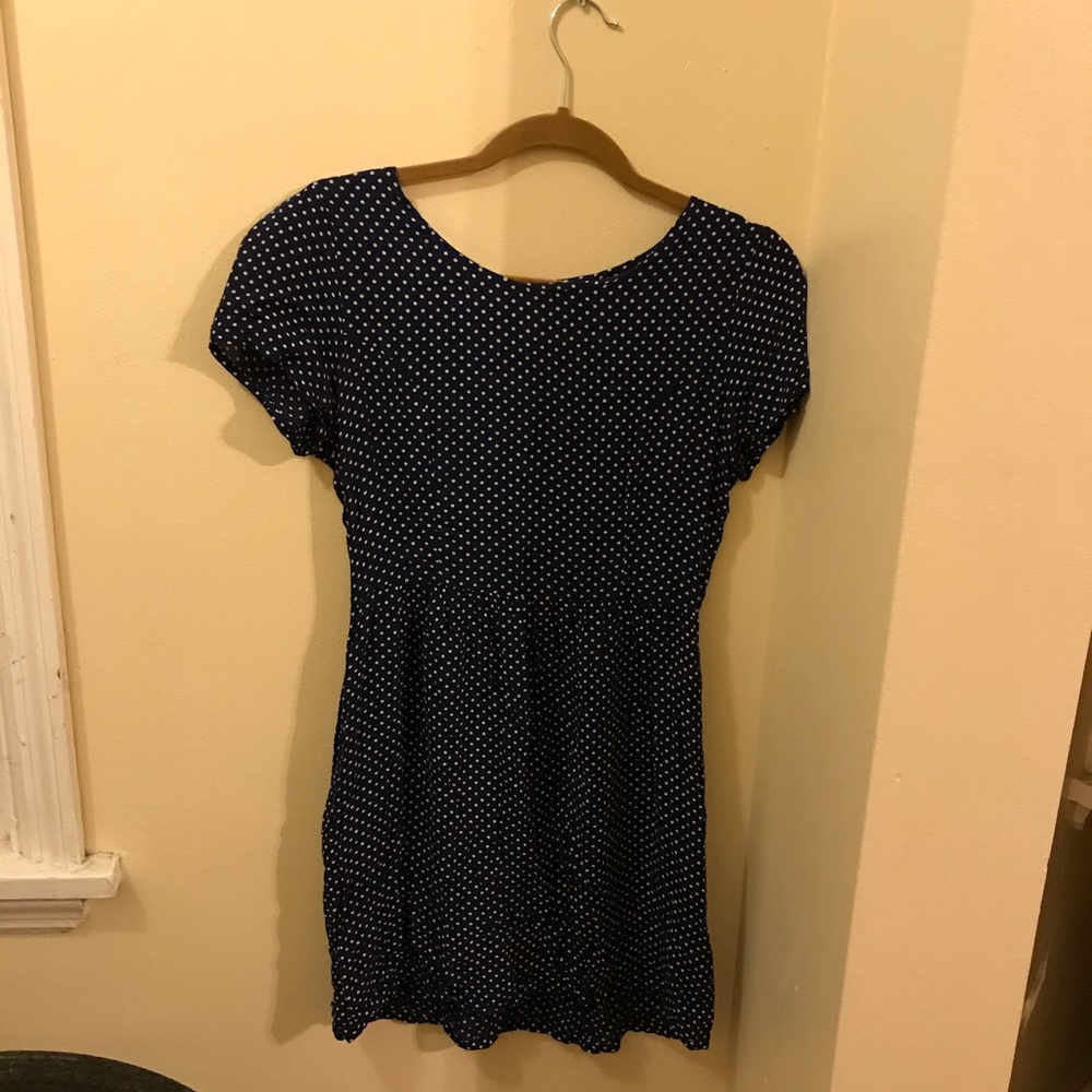 Navy Polkadot dELiA*s Dress